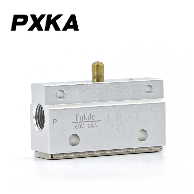 صمام هوائي يدوي ، مفتاح صمام الهواء ، صمام زر ، نوع الأسطوانة ، صمام ميكانيكي #5