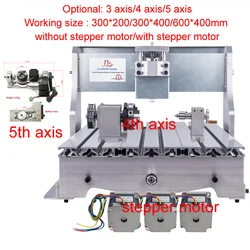 DIY Mini CNC Frame 3020 3040 6040 Metal CNC Router Engraving Milling Machine Frame Kit Ball Screw 3 Axis 4 Axis 5 Axis