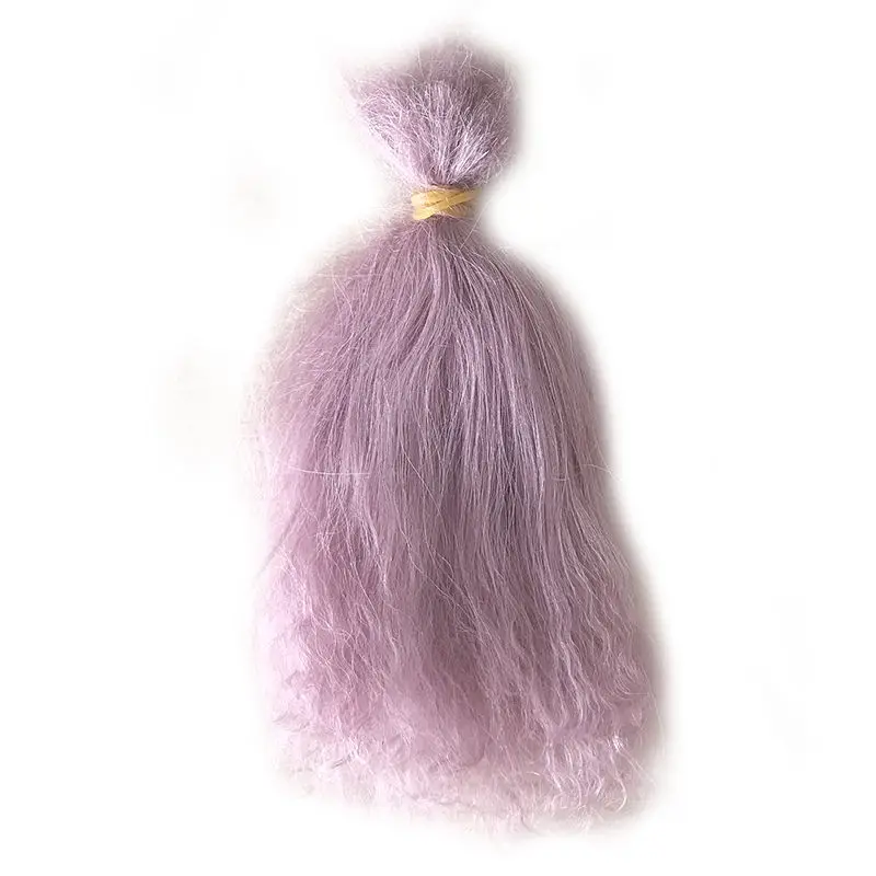 قليلا مجعد جديد 8 ألوان مختلفة موهير DIY بها بنفسك تولد من جديد الطفل باروكة شعر دمية طفل تولد من جديد عدة شعر مستعار BJD شعر مستعار لتقوم بها بنفسك إكسسوارات دمي