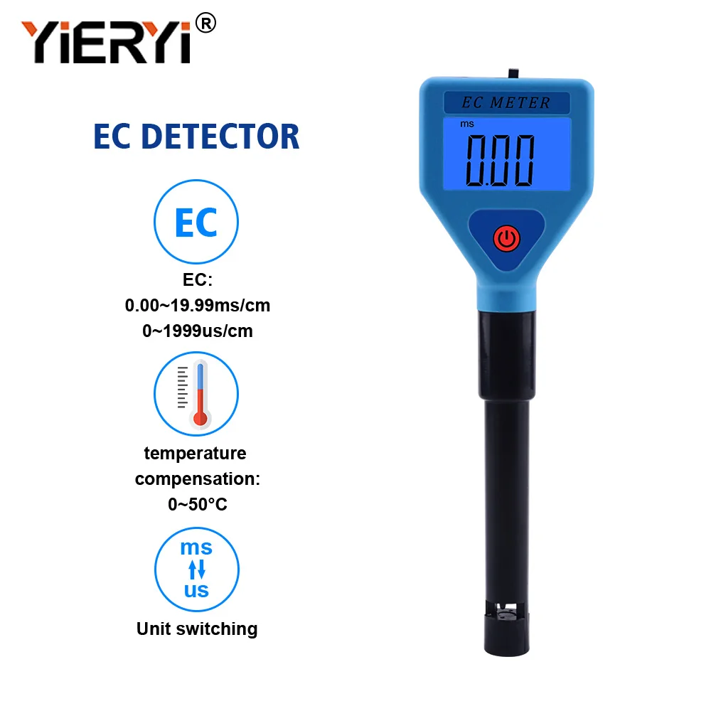 

yieryi EC-98303 EC Meter Digital Water Quality Monitor Tester Water Analyzer for Pools Drinking Water Aquariums