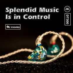 AUDIOSENSE DT300 HiFi Stereo Knowles 3BA  IEMs with Detachable MMCX Cable 3D printing Resin shell Joy and Excited Music