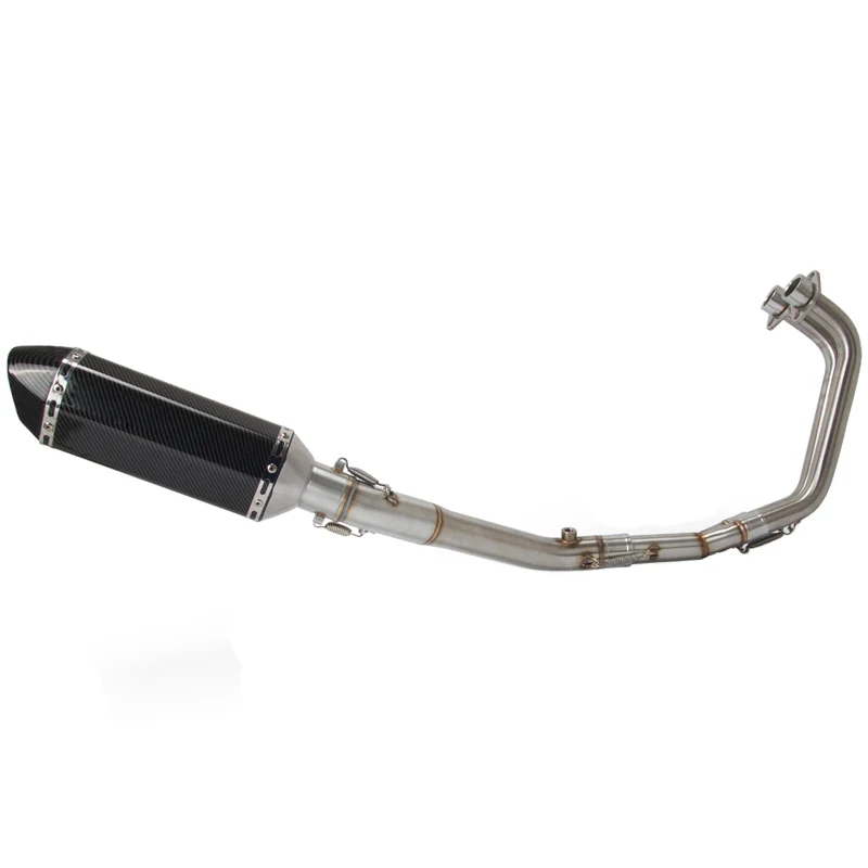 

Motorcycle Exhaust Full System Front Hearders Middle Link Pipe Muffler Slip On For Yamaha YZF R3 R25 MT03 MT-03 (2014-2018)