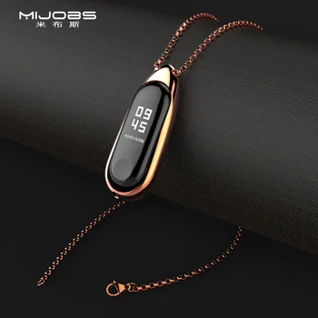 Mi Band 4 Metal Necklace Wrist Strap Pendant Stainless Steel 용 Xiaomi Mi Band 6 Watch Case Miband 3 Wristband Mi 5 Bracelet