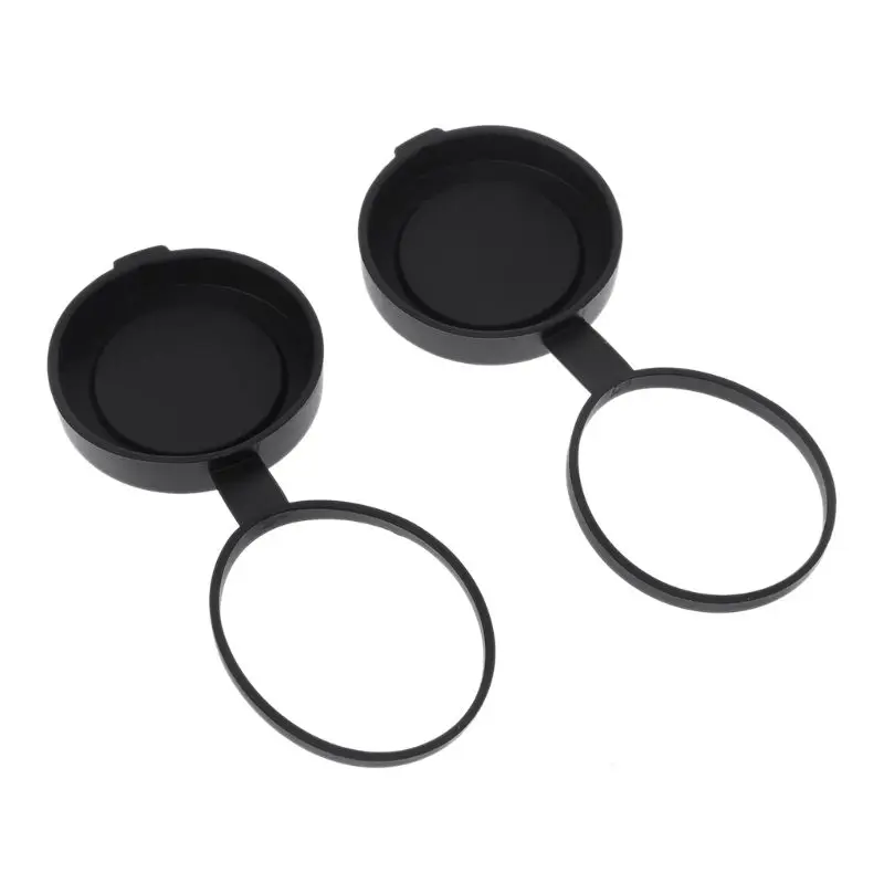 2 pieces Binoculars Protective Rubber Objective Lens Cap 42mm for Telescope with Outer Diameter 52-54mm K9FA