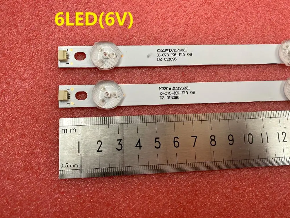 6LED 583mm LED backlight strip for Panasonic TX-32ER250ZZ 32PHS4012/12 32PHF5082/T3 4708-K32WDC-A2113N01 K320WDC2B  K320WDC1 A2