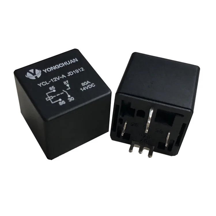 واسعة القدم 12v 4 القدم 80A عالية الطاقة النحاس النقي عالية الحالي السيارات الإلكترونية عالية التردد العاكس التتابع