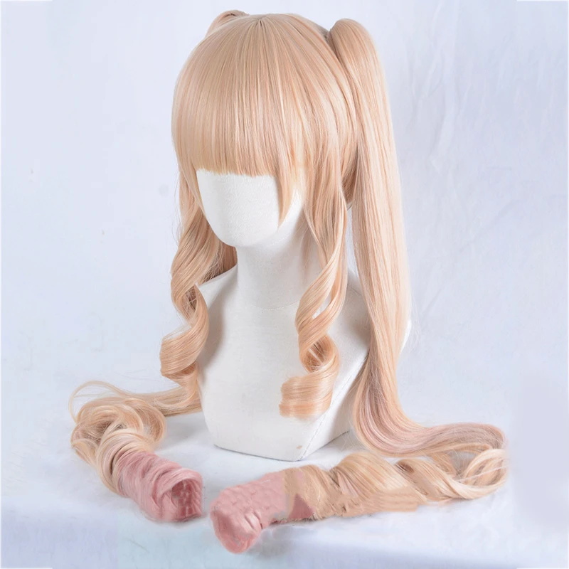 Maiden Shinku Reiner Rubin Cosplay Wig 120cm Long Curly Ponytails Halloween Role Play Gradient Hair