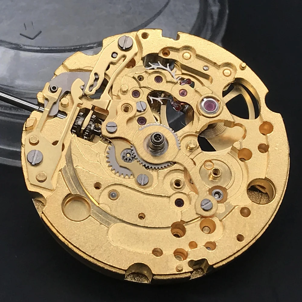 Miyota 82S0 Gold Skeleton Mechanical Movement Japan Automatic Self-winding Movt Parashock 21 Jewels Brand Replacement Part