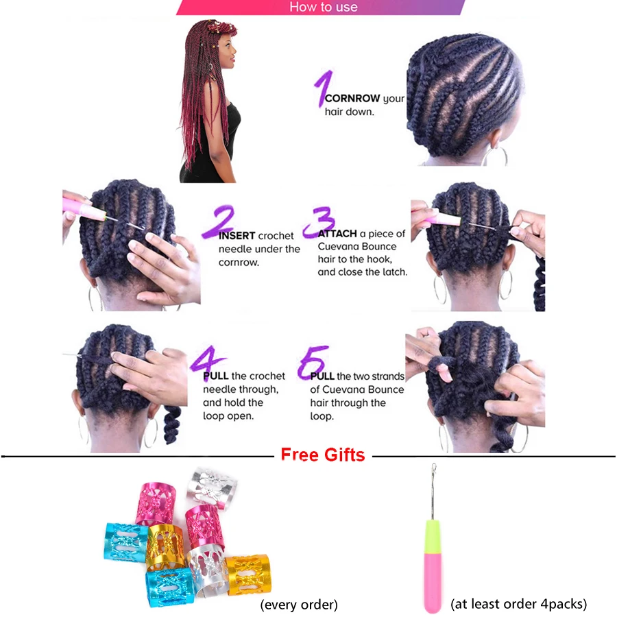 TOMO Fluffy Crochet Braids Synthetic Spring Twists Hair 12 Root Ombre Braiding Hair Extensions Braids Passion Twist 12/18/24inch