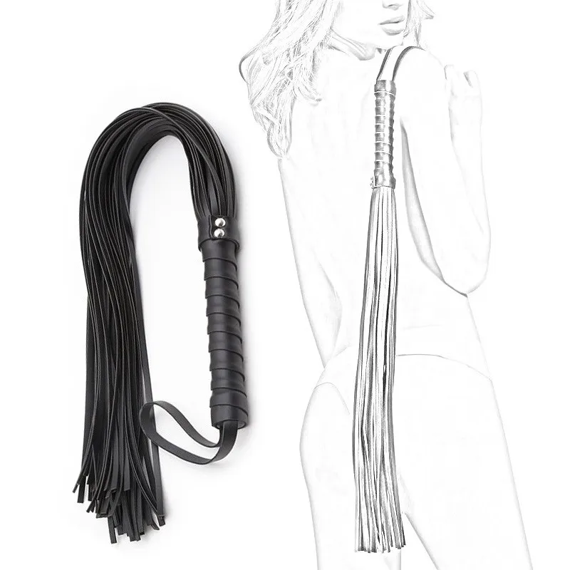 Slave Weiche Leder Peitsche Erwachsene Spiele BDSM Flogger Bondage Getriebe Sex Spielzeug Flirt Paar Erotische Fetisch Stimuliert Königin Peitschen