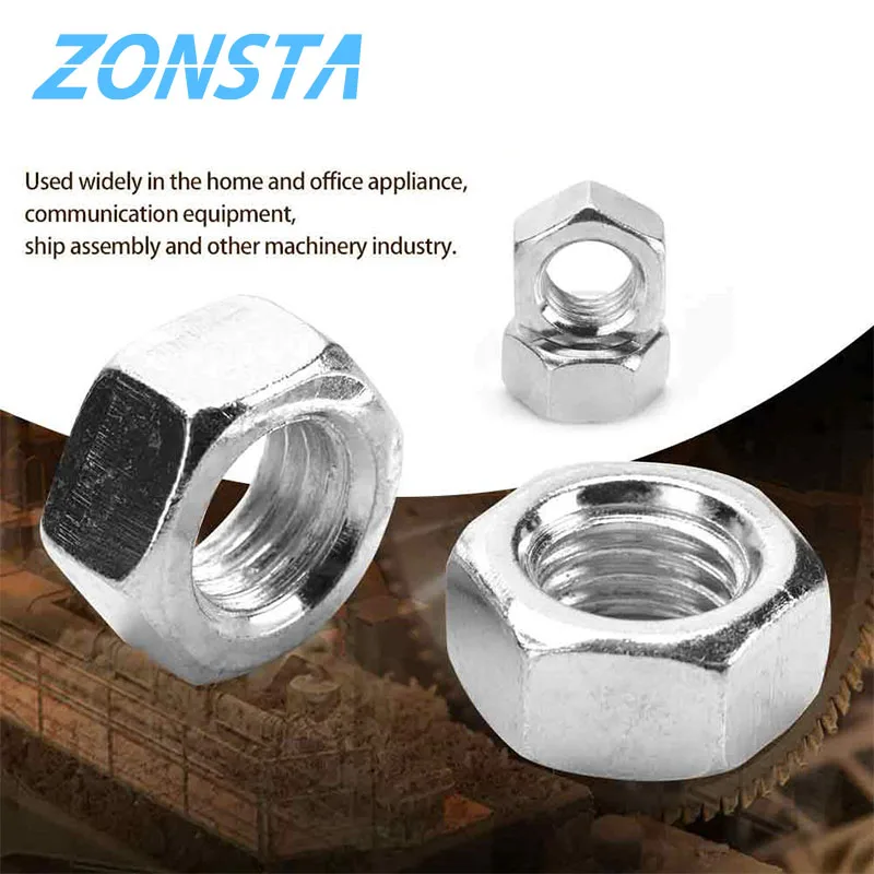 Hexagon Hex Nuts M1 M1.2 M1.4 M1.6 M2 M2.5 M3 M3.5 M4 M5 M6 M8 M10 M12 M14 M16 M18 M20 Hex Nut 304 Stainless Steel DIN934 Metric