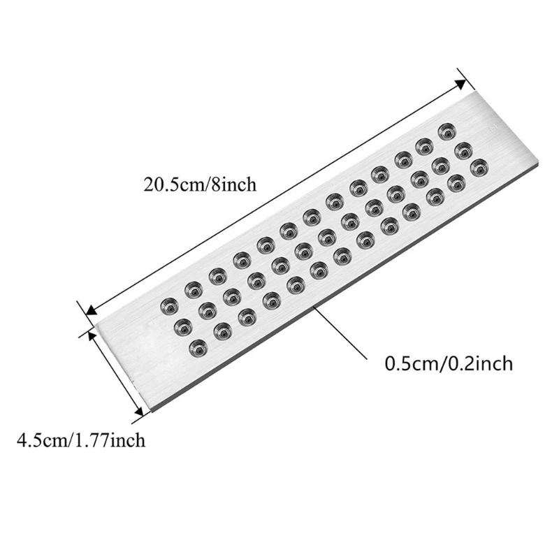 39 Holes 0.26-2.80mm DIY Wire Drawplate Tungsten Carbide Steel Jewelry Wire Round Draw Plate for Jewelry Making Tools