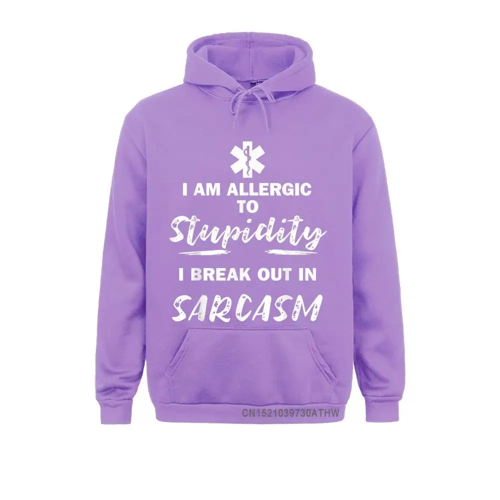 Paramedic EMT Allergic To Stupidity Sarcasm Funny EMS Men Sweatshirts 2021 Hot SaleMother Day Hoodies Sportswears