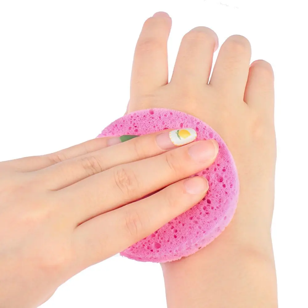 5 stuks make-up tool opruimen peeling reinigingsspons body gezichtsreiniger gezicht wassen pad comprimeren bladerdeeg