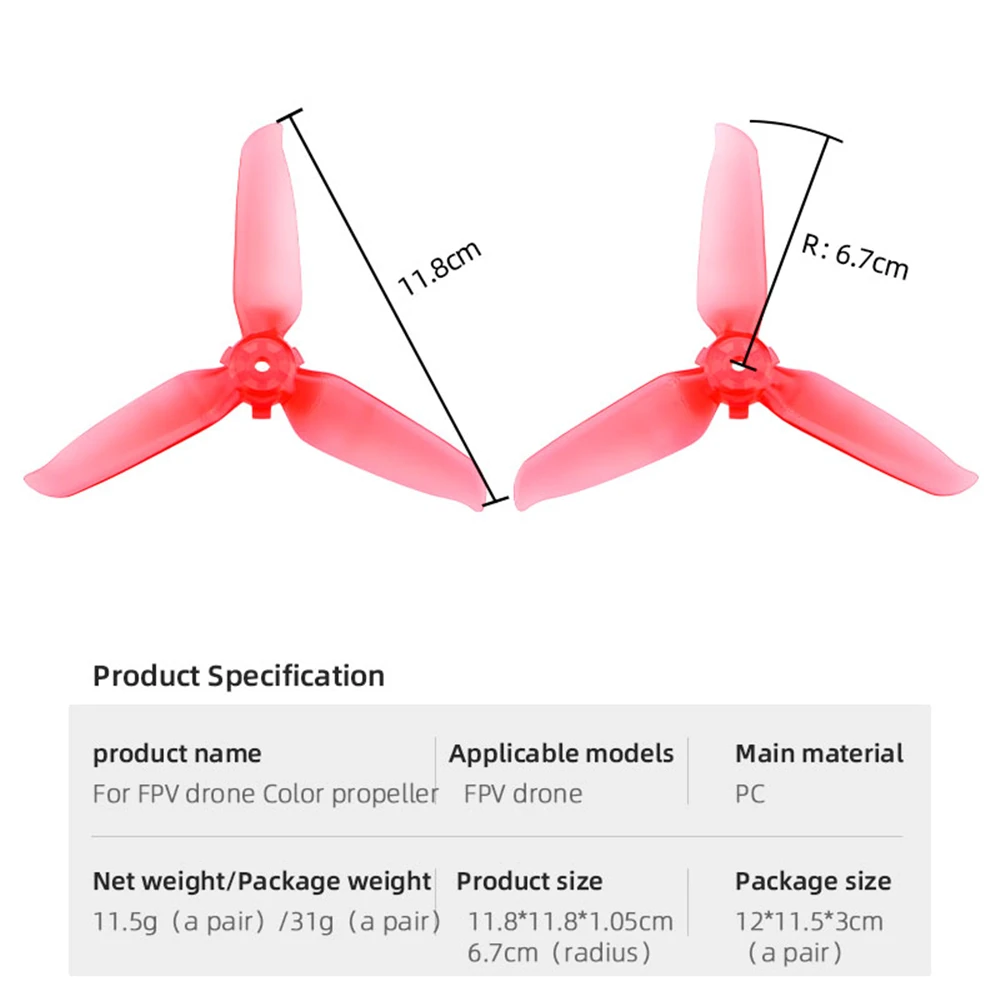 Repalcement propeller forDJI  FPV Combo color drone accessories