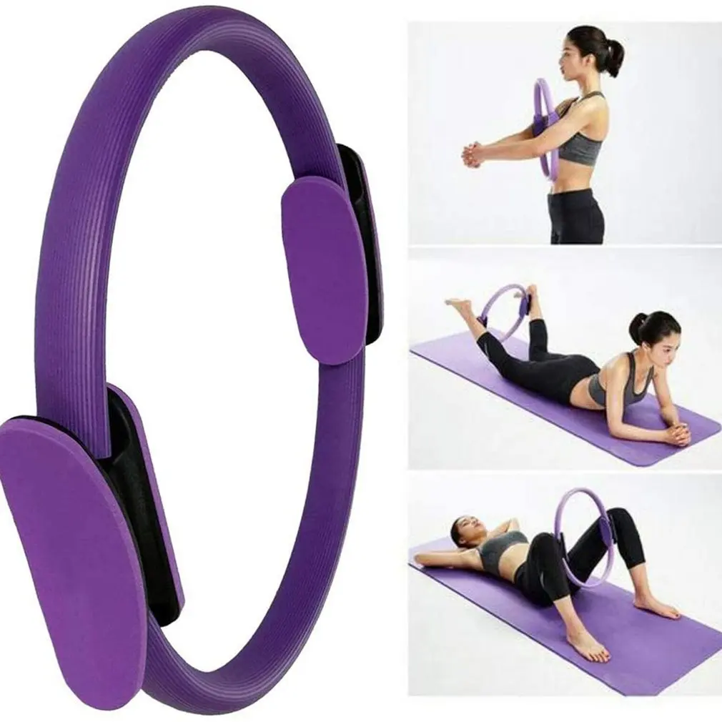 Ring Pilates Circle 38cm diameter Pilates Ring Double Handle Yoga Ring Pilates Hoops Pilates Circle For Home Fitness