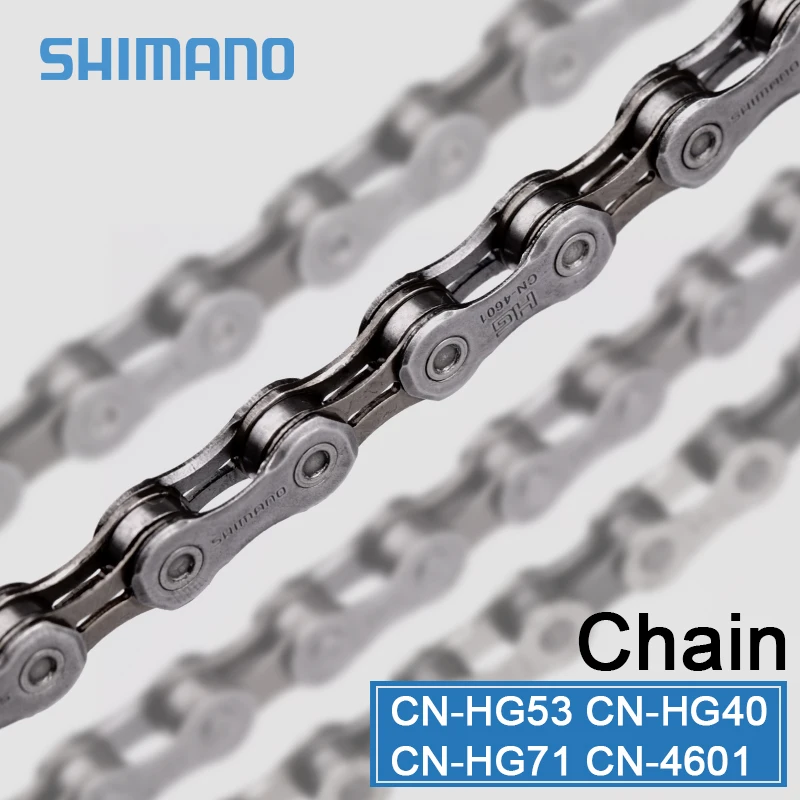 

Shimano Bicycle Chain CN4601 10 Speed HG53 9V HG71 8S HG40 6 7 8 Variable Speed Chain112/114 Links MTB Road Mountain Bike Chain