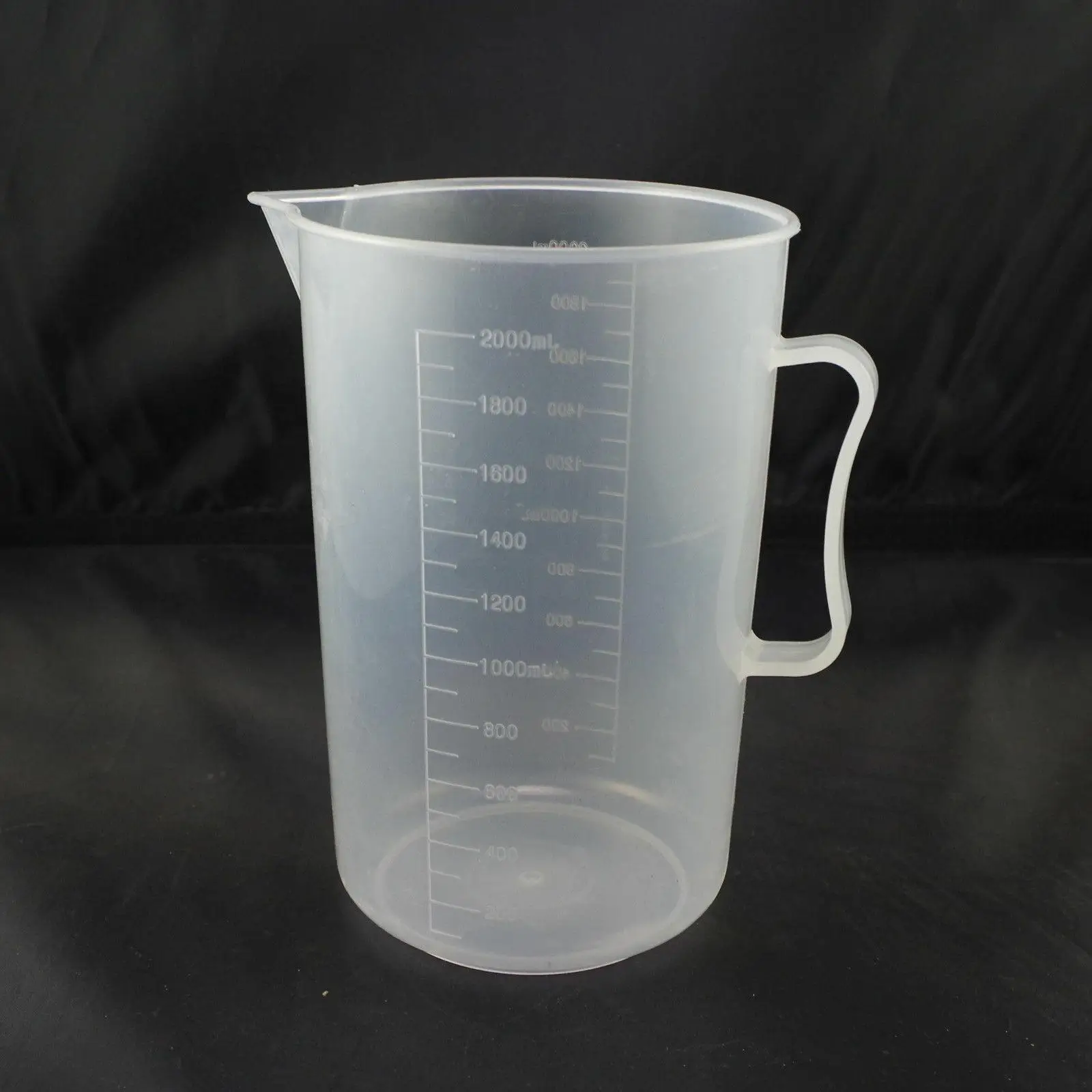 2000ml Material PP Messbecher Graduiert Labor Test Flüssigkeit Messen Werkzeug Lot