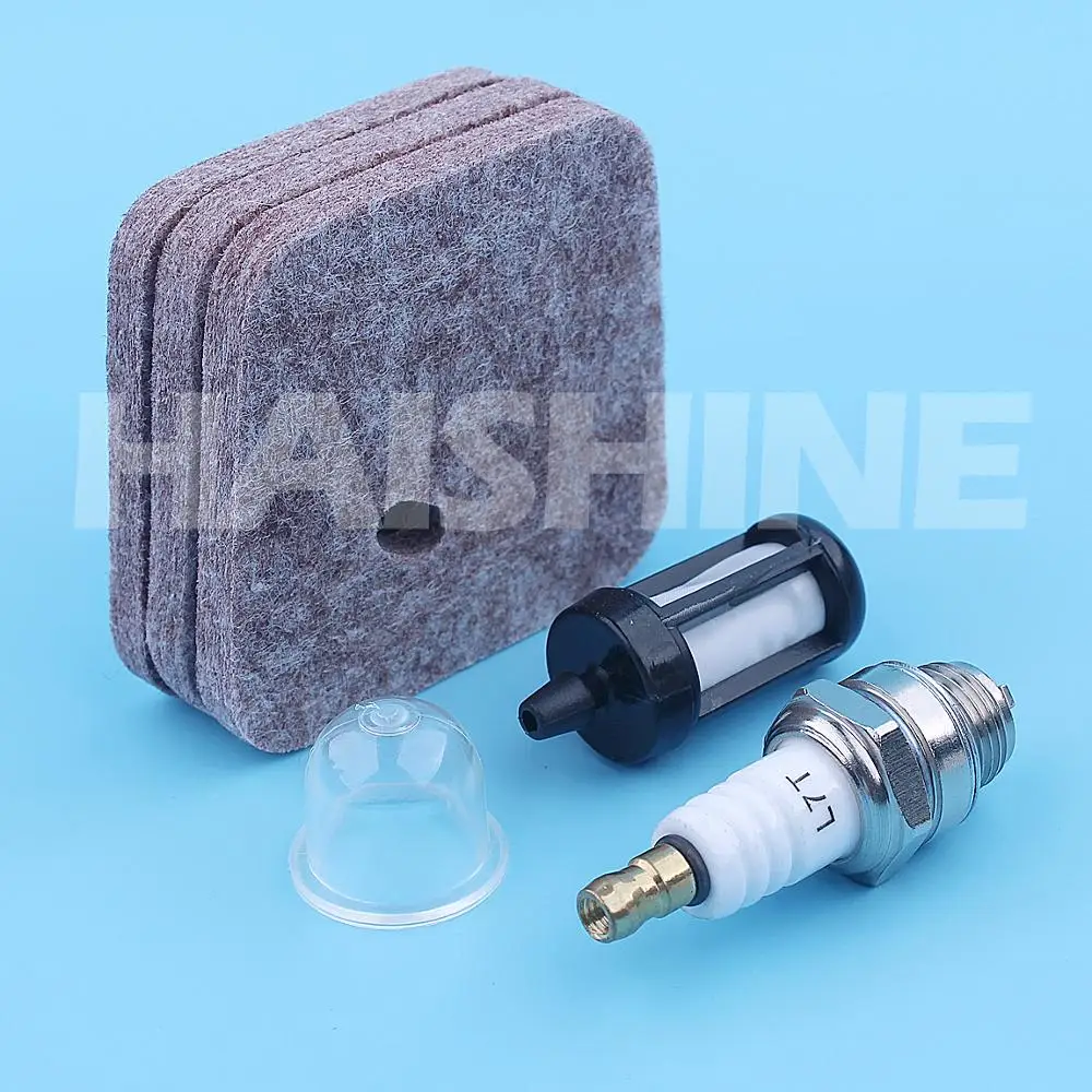 Imagem -05 - Filtro de ar de Combustível Vela de Ignição Kit para Stihl Fs38 Fs45 Fs46 Fs55 Km55 Hs45 Fs55r Hs45 Fc55 Aparadores Pincéis
