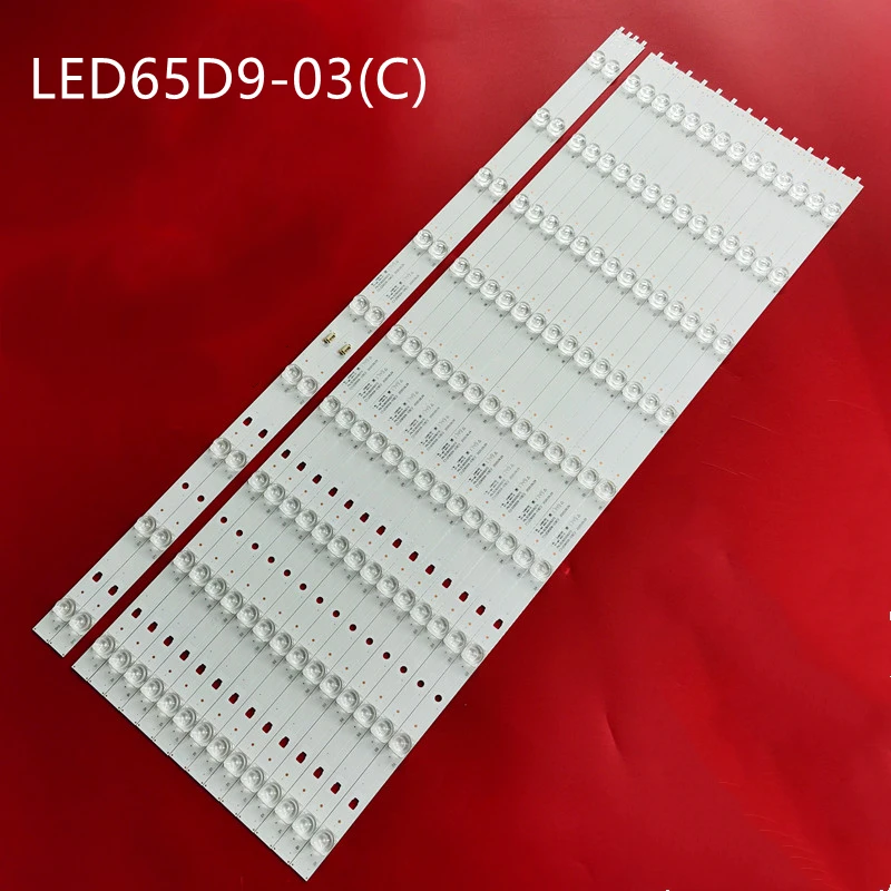 

16pcs x 65 inch LED Backlight Strips for LED65D09-ZC14AG-01 LS65AL88A71 LS65AL88A72 G65Y-T F65N 30365009207 LSC650FN05-W