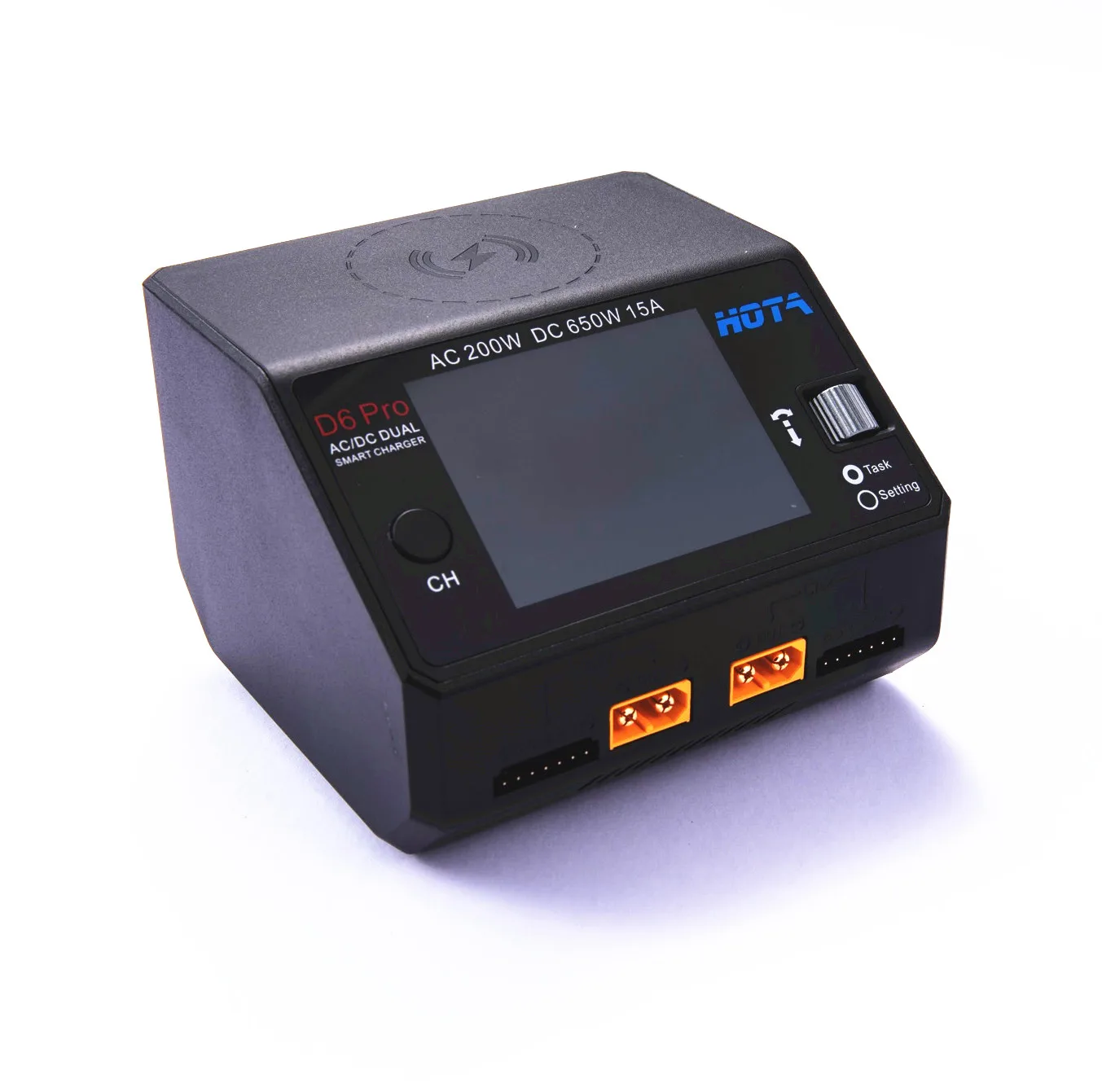 HOTA D6 برو رمادي التيار المتناوب 200 واط تيار مستمر 2X325W 2X1 5A شاحن بطارية مفرغ ل نيزن Nicd نيمه بطارية نماذج RC مع Jst 8 in1 التوصيل