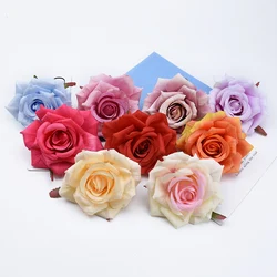 50/100Pcs Artificial Flower Silk Rose Christmas Home Outdoor garden UV protection Wedding bridal bouquet DIY gift box Decoration