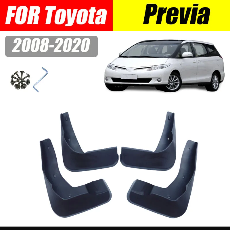 Mud flaps For Toyota Previa xR50 Estima Tarago Mudguards Fenders Mud flap Splash Guard Fender car Accessories Front Rear 4 pcs