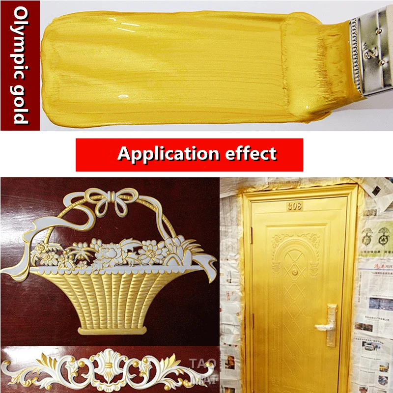 Water-based Environmentally Friendly Gold Leaf Paint, Safe and Tasteless Gold Paint, Plaque Decoration, Gold Paint 100g/350g/1kg