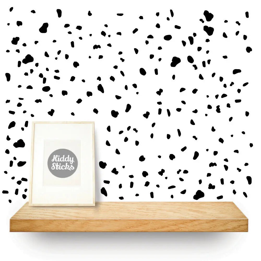 200Pcs Dalmatian Spot Polk Dot Wall Decal Kids Room Baby Nursery Scandinavian Boho Spot Wall Sticker Playroom  Home Decor