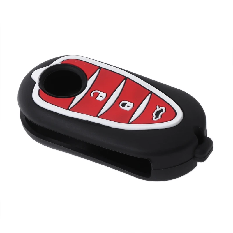 2024 New 3 Buttons Silicone Car Key Fob Case For Alfa Myth 159 GTO Myth Giulietta Romeo 4C GTA