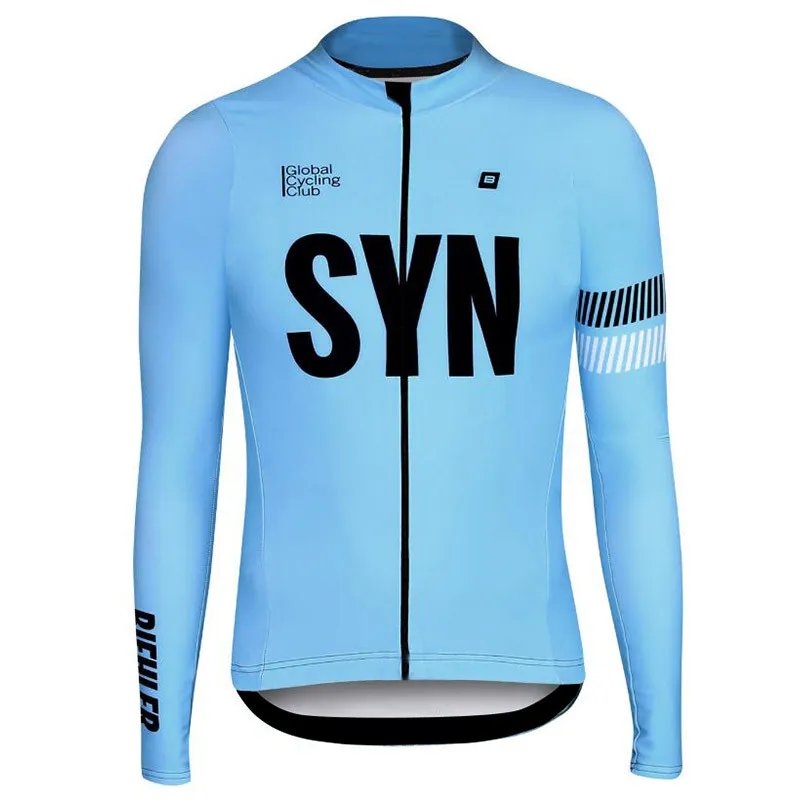 BIEHLER Winter Cycling Jersey Long Sleeve Cashmere Top Jacket Men MTB Bicycle Clothing Fleece Roadbike Road Ciclismo Hombre