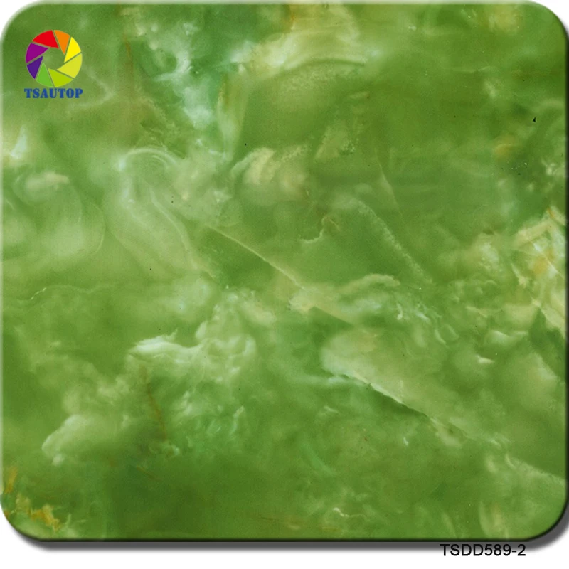 

TSDD589-2 green jade popular 1m * 10m size marble pattern hydrographics film hydro dipping film wtp