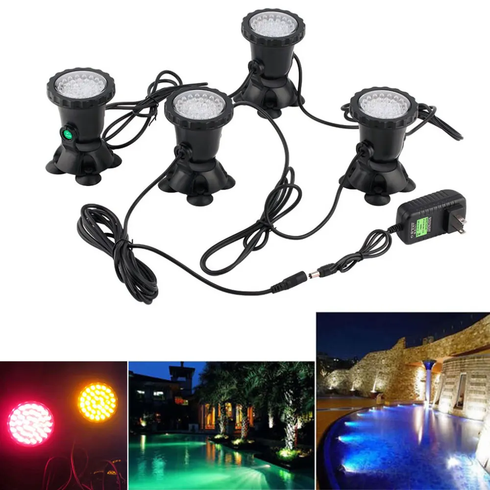 

Waterproof IP68 RGB 36 LED Underwater Spot Light For Swimming Pool Fountains Pond Water Garden Aquarium Fish Tank Spotlight Lamp