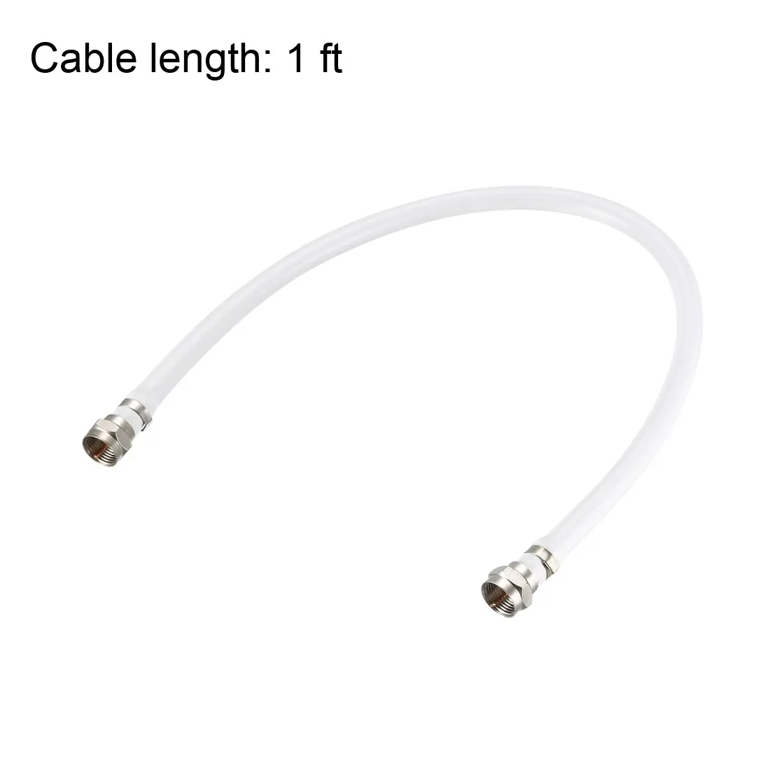 1-12 Ft RG6 Coaxiale Kabel Met F Type Male Naar F Type Man Connectors RG6 Satelliet Antenne Kabel wit Coaxiale Verlengkabel