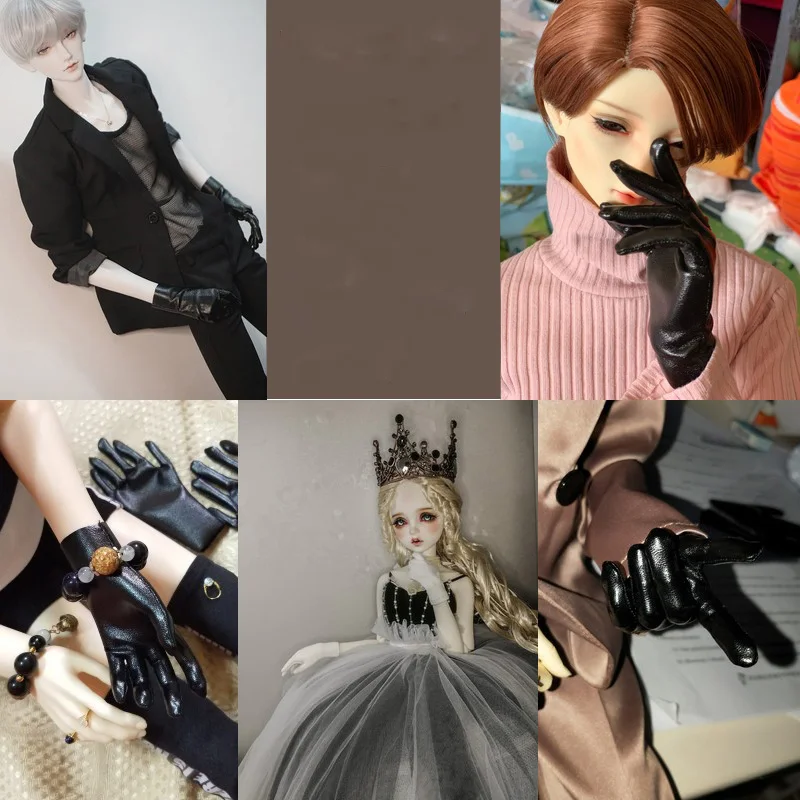 1/4 1/3 Scale BJD Doll Accessories Vintage Knitted or PU Gloves For BJD/SD MSD SD13 Girl SD17 SSDF Strong Uncle C1039
