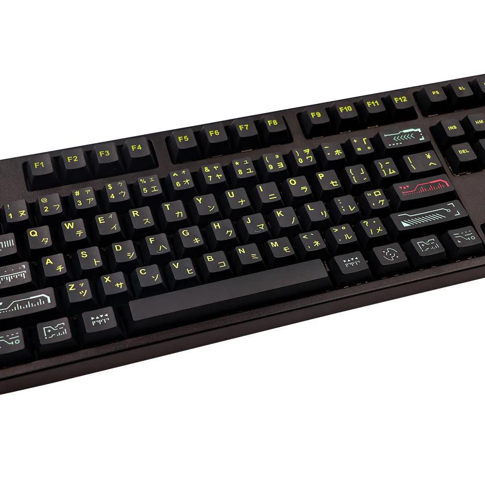 

PBT Line OEM Profile Five-Sided Sublimation 128 Keys Full Set 64/68/84 Mechanical Keyboard Keycaps