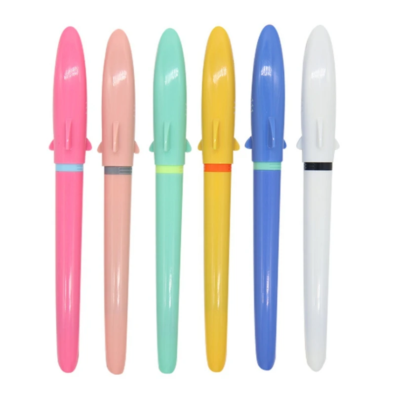 Plastic Shark shape pen Student calligraphy Ink pens