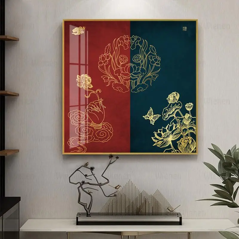 Chinese Gold Dragon Wall Art Canvas Painting Prints and Posters Pop Art Modern Home Decor Picture for Living Room No Frame