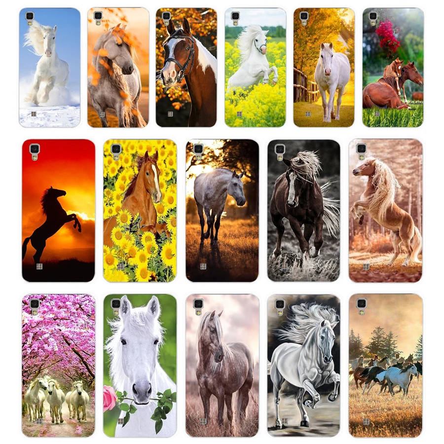 168FG Horse Animal Printed gift Soft Silicone Tpu Cover phone Case for LG X Power 2 K50 Q60 K10 Case