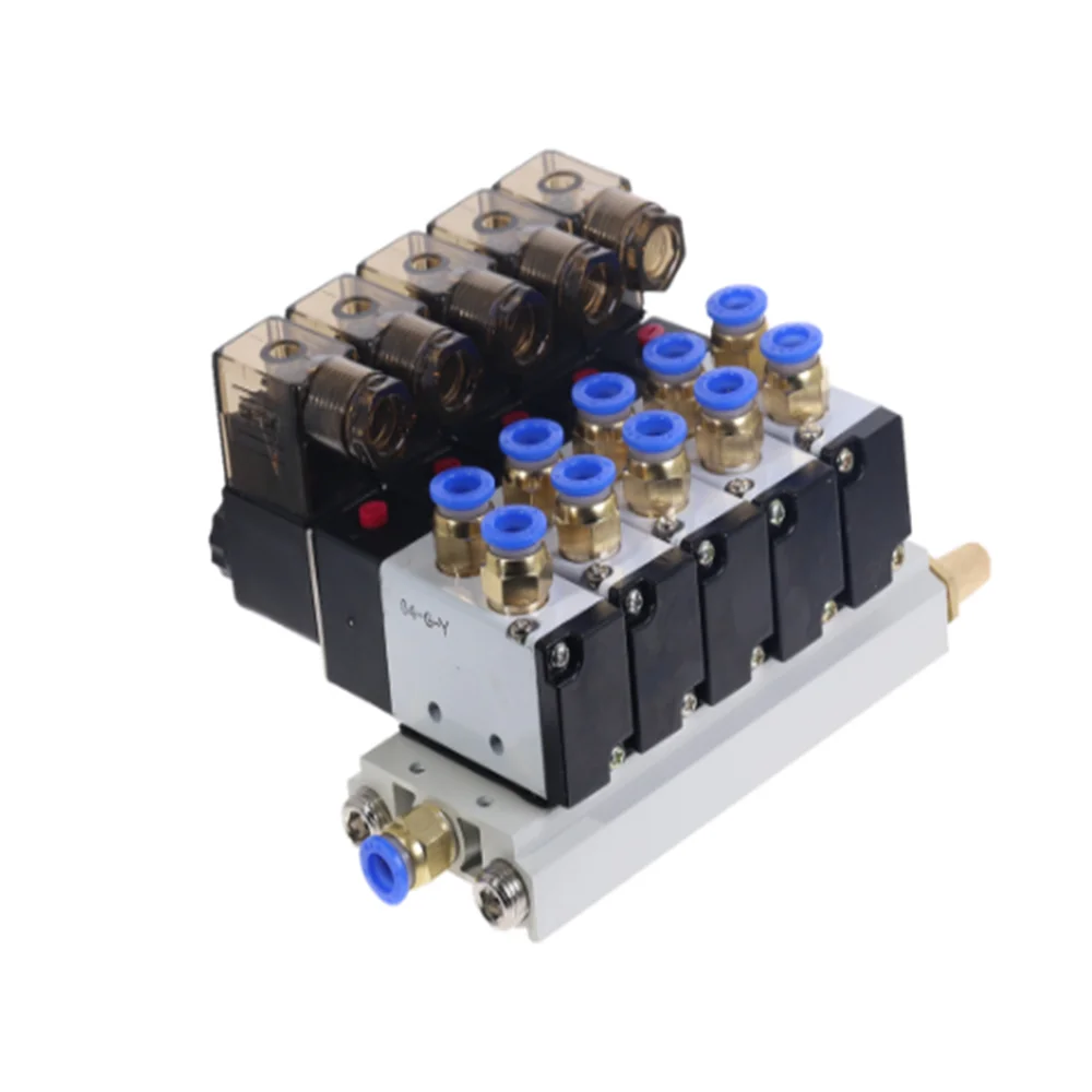 Imagem -02 - Válvula Solenoide de 25 v e 10 mm V21008 dc 12v 24 Ac110v 220v Conectores de Base de Silenciadores