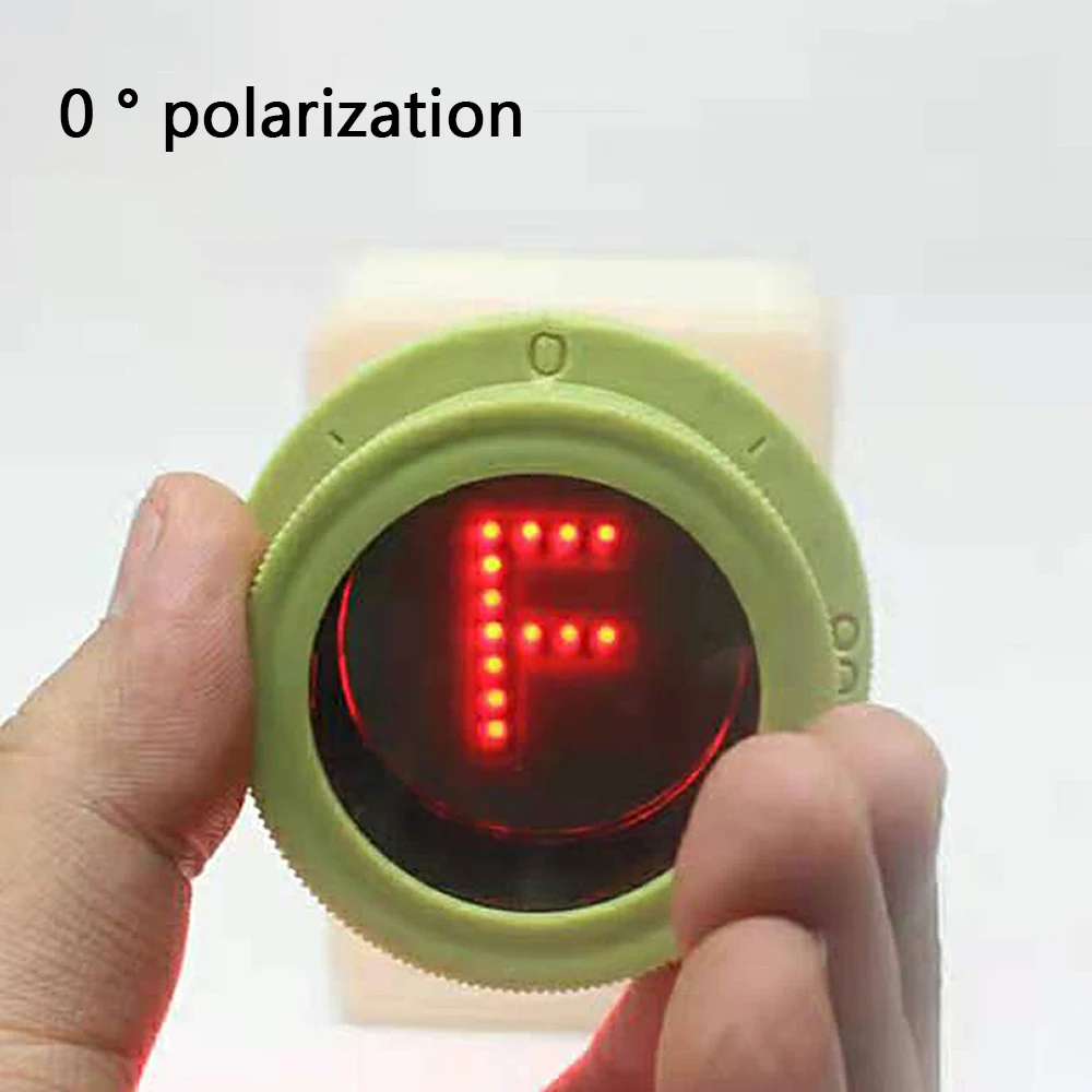 Dispositivo polarizador Experimental para la observación de polarización, instrumento óptico de demostración de enseñanza física de luz