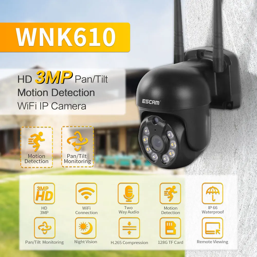 

3MP 1536P Full Color AI Humanoid Motion Detection Wireless PTZ Intercom IP Camera Home Security Alarm Baby Monitor