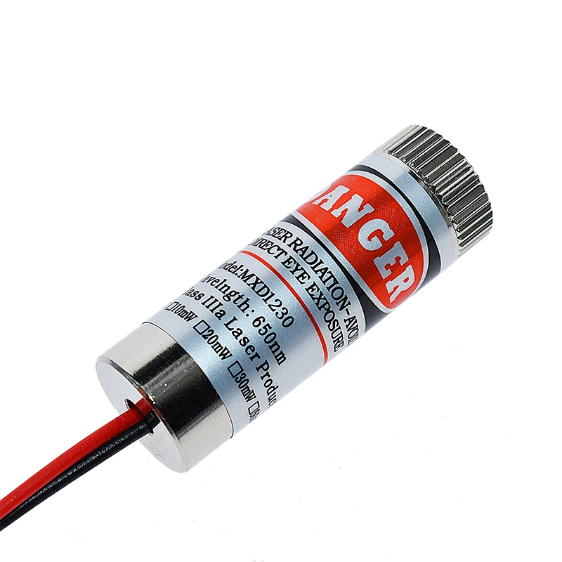 High Quality Red Line Laser Module 5mW 650nm Focus Adjustable Laser Head 5V Industrial Grade P0.05