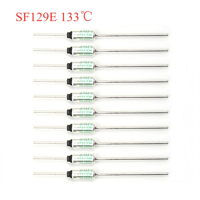 10Pcs/Lot NEC 250V 10A SF119E/SF129E/SF139E/SF188E Thermal Fuse Thermal Cutoffs 121/133/142/192/240℃ Degree Temperature Fuse