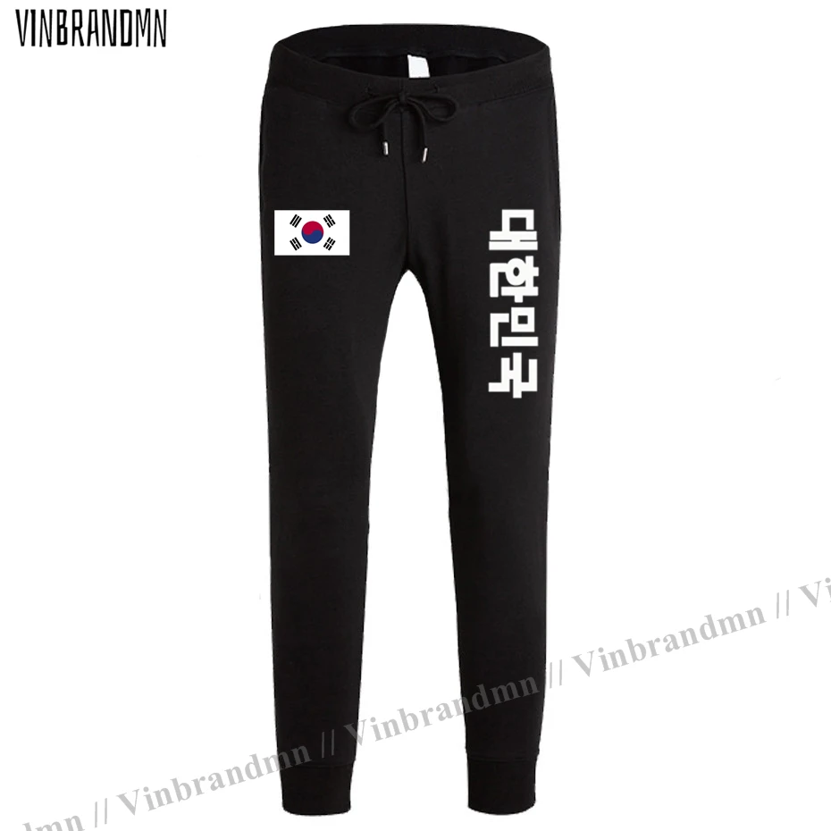 

Republic of Korea South KOR Korean KR Daehan Minguk mens pants joggers jumpsuit sweatpants track sweat fitness Cotton tactical