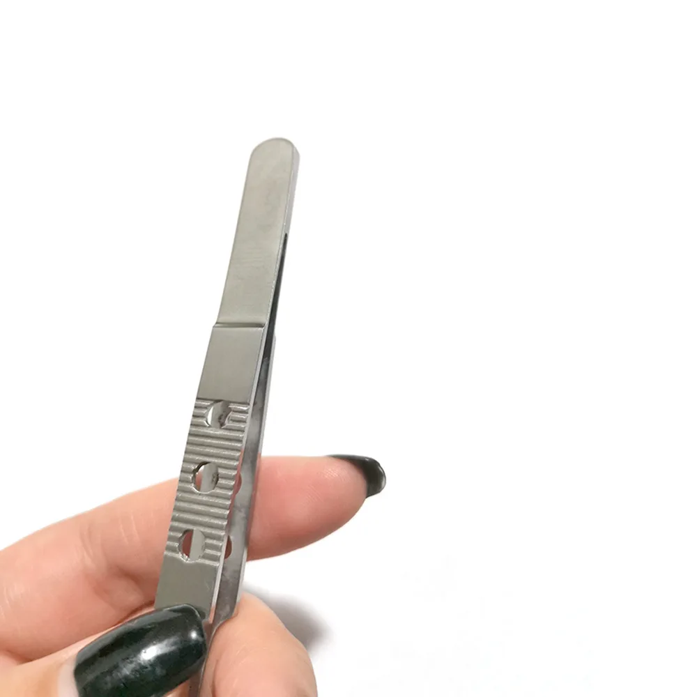 Stainless steel ophthalmic micro forceps Double eyelid shaping tool fat forceps Ophthalmic instrument platform toothed tweezers