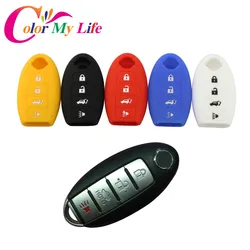 Silicone Car Key Fob Protective Cover Case for  Nissan X-Trail Qashqai Cube Juke Pathfinder TIIDA Murano Rouge Versa Smart Key