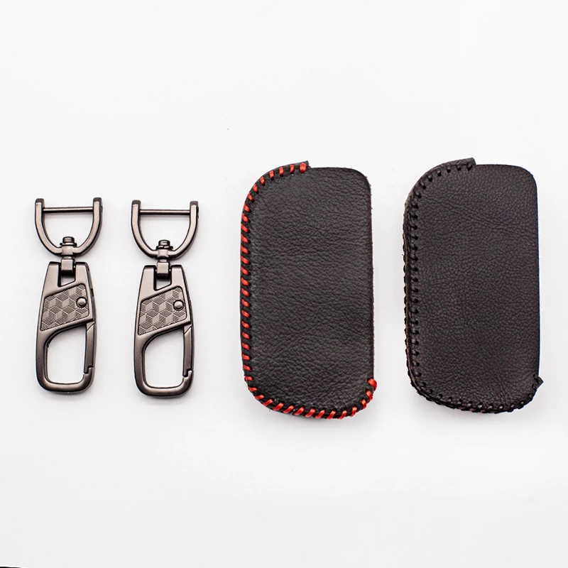 A93 case with uncut glass blade leather key case cover for Starline A93 A63 A39 A93 4 Buttons folding car flip remote fob