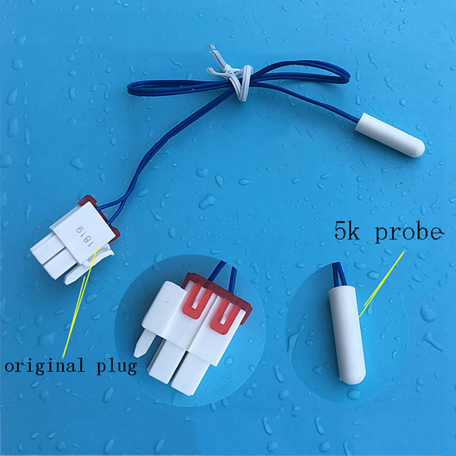 Original Temperature Sensor Kit for SAMSUNG RSH1NBBP Fridge Refrigerator for SAMSUNG Thermistor Temperature Sensor transducer