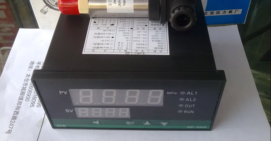 

Intelligent Digital Pressure Gauge Pressure Transmitter 4-20mA Signal Output PID Digital Pressure Controller